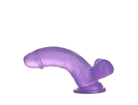 6"" Jelly Studs Crystal Dildo Small Purple - 5