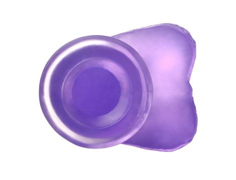 6"" Jelly Studs Crystal Dildo Small Purple - 6