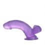 6"" Jelly Studs Crystal Dildo Small Purple - 6