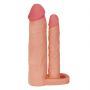 Add 2"" Pleasure X Tender Double Penis Sleeve - 5