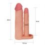 Add 2"" Pleasure X Tender Double Penis Sleeve - 8