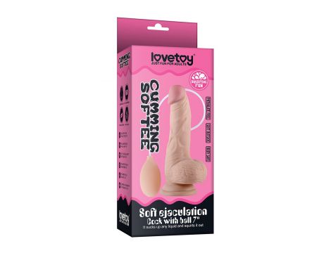 8"" Soft Ejaculation Cock With Ball - 2