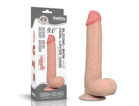 9'' Sliding Skin Dual Layer Dong - 7