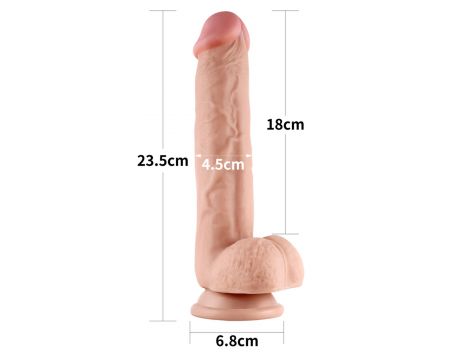 9.5'' Sliding Skin Dual Layer Dong
