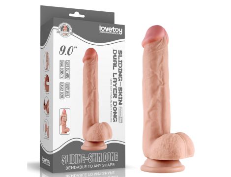 9.5'' Sliding Skin Dual Layer Dong - 3