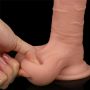 7.8'' Sliding Skin Dual Layer Dong - Whole Testicle - 3