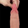 9.5'' Sliding Skin Dual Layer Dong - Whole Testicle - 6