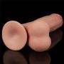 9.5'' Sliding Skin Dual Layer Dong - Whole Testicle - 7