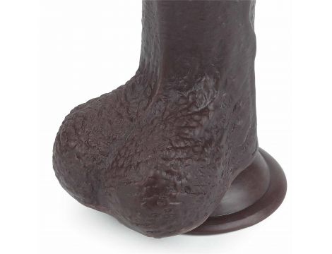 7'' Sliding Skin Dual Layer Dong - Black - 18