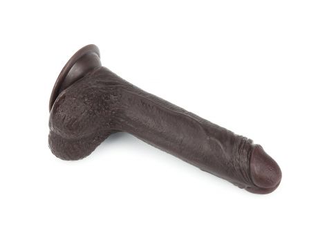 7'' Sliding Skin Dual Layer Dong - Black - 6