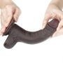 7'' Sliding Skin Dual Layer Dong - Black - 3