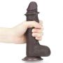 7'' Sliding Skin Dual Layer Dong - Black - 5