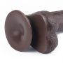 7'' Sliding Skin Dual Layer Dong - Black - 6
