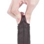 7'' Sliding Skin Dual Layer Dong - Black - 10