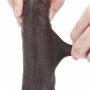 7'' Sliding Skin Dual Layer Dong - Black - 16