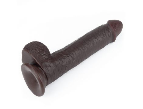 9'' Sliding Skin Dual Layer Dong - Black - 8