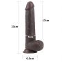 9'' Sliding Skin Dual Layer Dong - Black - 4