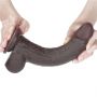 9'' Sliding Skin Dual Layer Dong - Black - 3