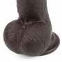 9'' Sliding Skin Dual Layer Dong - Black - 15