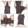 9'' Sliding Skin Dual Layer Dong - Black - 16