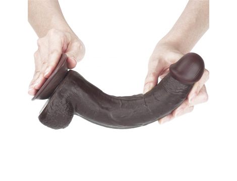 9.0'' Sliding Skin Dual Layer Dong - Black - 3