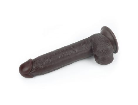 9.0'' Sliding Skin Dual Layer Dong - Black - 8