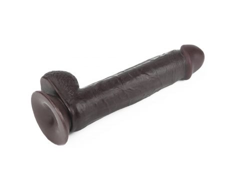 9.0'' Sliding Skin Dual Layer Dong - Black - 6
