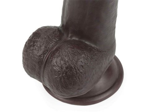 9.0'' Sliding Skin Dual Layer Dong - Black - 7