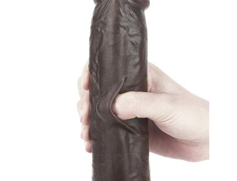 9.0'' Sliding Skin Dual Layer Dong - Black - 11