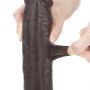 9.0'' Sliding Skin Dual Layer Dong - Black - 11