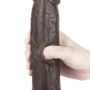 9.0'' Sliding Skin Dual Layer Dong - Black - 12