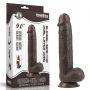9.0'' Sliding Skin Dual Layer Dong - Black - 17