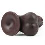 7.8'' Sliding Skin Dual Layer Dong - Whole Testicle (Black) - 13
