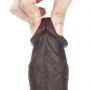 7.8'' Sliding Skin Dual Layer Dong - Whole Testicle (Black) - 19