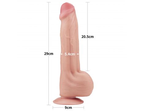 11.5'' King Sized Sliding Skin Dual Layer Dong