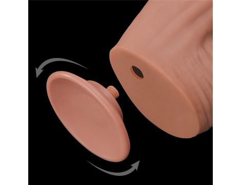 12'' King Sized Sliding Skin Dual Layer Dong - 9