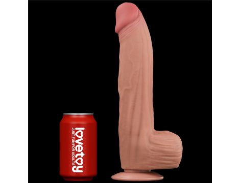 12'' King Sized Sliding Skin Dual Layer Dong - 15