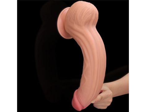 12'' King Sized Sliding Skin Dual Layer Dong - 18
