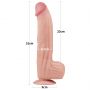 12'' King Sized Sliding Skin Dual Layer Dong - 3