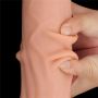12'' King Sized Sliding Skin Dual Layer Dong - 15