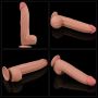 12'' King Sized Sliding Skin Dual Layer Dong - 18