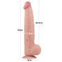 13.5'' King Sized Sliding Skin Dual Layer Dong - 3