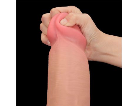 14'' King Sized Sliding Skin Dual Layer Dong - 8