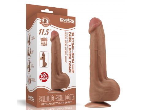 11.5'' King Sized Sliding Skin Dual Layer Dong Brown - 21