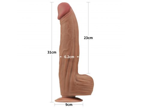 12'' King Sized Sliding Skin Dual Layer Dong Brown - 2
