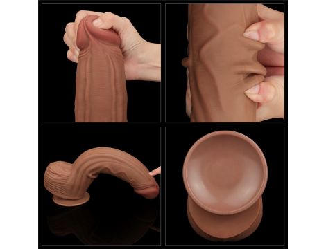 12'' King Sized Sliding Skin Dual Layer Dong Brown - 18