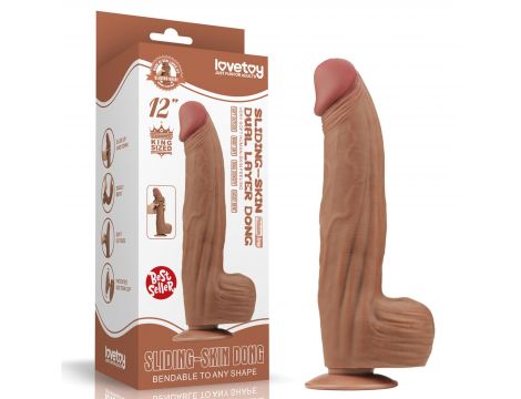 12'' King Sized Sliding Skin Dual Layer Dong Brown - 20