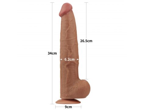 13.5'' King Sized Sliding Skin Dual Layer Dong Brown - 2