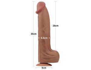 14'' King Sized Sliding Skin Dual Layer Dong Brown