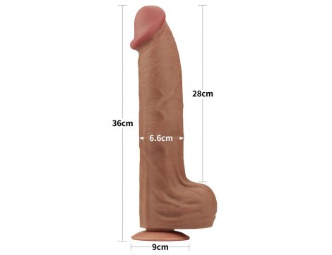 14'' King Sized Sliding Skin Dual Layer Dong Brown